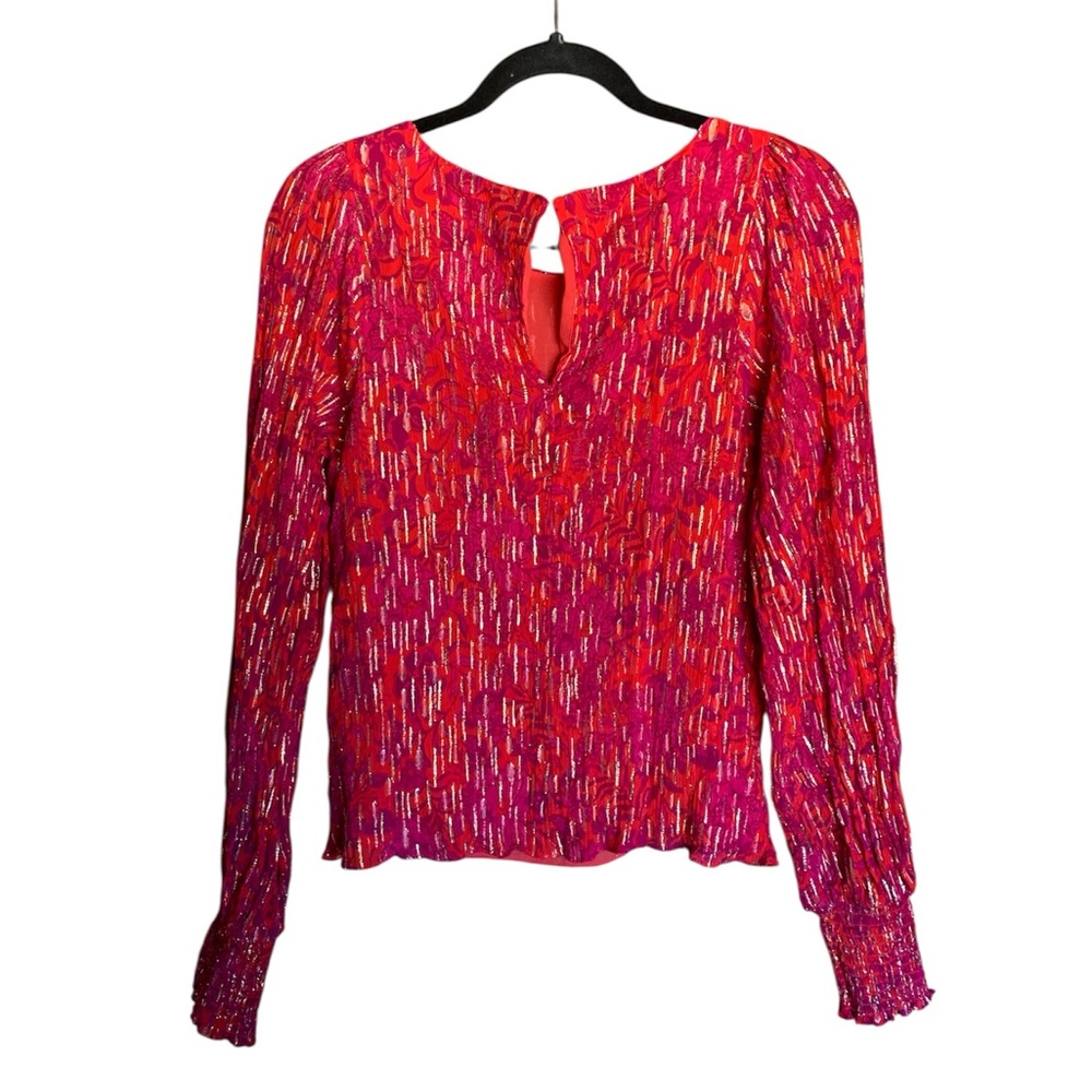 Runs small Lilly Pulitzer blouse womens size 14 elegant preppy floral event - Picture 3 of 12